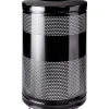 Classics Open-Top Receptacle, 25 Gallons, Black, 35 1/2"H x 18"Diameter<Rubbermaid Best