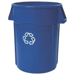 Commercial Brute Round Recycling Container, Blue, 44 Gal., (FG264307BLUE)<Rubbermaid Hot