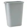 Commercial Deskside Plastic Wastebasket, 3.5 Gallon, Gray (FG295500GRAY)<Rubbermaid Clearance