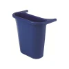 Commercial Products Polyethylene Side Bin, 1.25 Gal., Blue (FG295073BLUE)<Rubbermaid Best