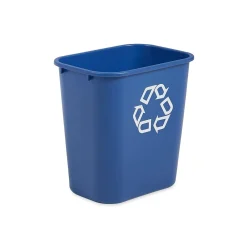 Commercial Products Plastic Container, 7 Gallon, Blue (FG295673BLUE)<Rubbermaid Clearance