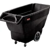 Rubbermaid ® Commercial Structural Foam Tilt Truck, 152 Gallon/600 lb Capacity, Black (FG101100BLA)