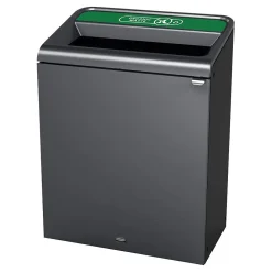 Configure Four-StreamRecycling Station, 23 Gallon, Stenni Gray (1961627)<Rubbermaid Hot