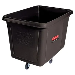Rubbermaid Cube Truck with no Lid, Black, 500 lb., (FG461900BLA)