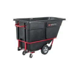 Rubbermaid Forkliftable Tilt Truck, Plastic, 1250 lb. Capacity, Black (FG131500BLA)