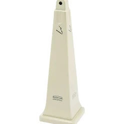 Groundskeeper Cigarette Waste Collector, 12-/14"x12-1/4"x39-7/16", Beige<Rubbermaid