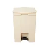 Indoor Step Trash Can, Beige Plastic, 18 Gal. (FG614500BEIG)<Rubbermaid Hot