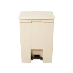 Indoor Step Trash Can, Beige Plastic, 18 Gal. (FG614500BEIG)<Rubbermaid Hot