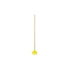 Invader 60" Wood Wet Mop Handle, Yellow/Natural (FGH116000000)<Rubbermaid Online