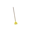Invader Wood Side-Gate Wet-Mop Handle, 54", Natural/Yellow (RCPH115)<Rubbermaid