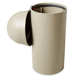 Marshal Dome Top Plastic Trash Can, 15 gal. (FG816088BEIG)<Rubbermaid Best