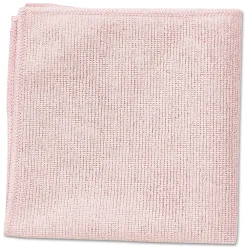 Microfiber Cleaning Cloths, 16" x 16", Pink, 1.8 lbs., 24 Cloths/Pack (1820581)<Rubbermaid Online