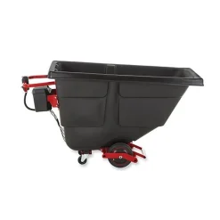 Rubbermaid Motorized Roto Tilt Truck, 101 gal, 850 lb Capacity, Plastic, Black (RCP2173519)