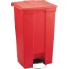 Polyethylene Step Trash Can, Red, 23 gal. (FG614600RED)<Rubbermaid Online