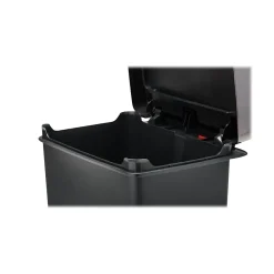 Premier Series III Indoor Step-On Trash Can with Lid, 12.4 Gallon, Black (2120983)<Rubbermaid Discount
