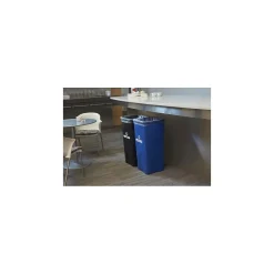 Recycling Container, Desk High, 23 Gallons, Blue (FG356973BLUE)<Rubbermaid Clearance