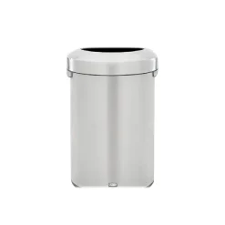 Refine Stainless Steel Indoor Trash Can with Open Lid, 21 Gallon, Silver (2147582)<Rubbermaid Sale