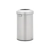 Refine Stainless Steel Indoor Trash Can with Open Lid, 23 Gallon, Silver (2147584)<Rubbermaid Clearance