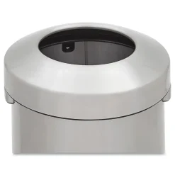 Refine Stainless Steel Indoor Trash Can with Open Lid, 15 Gallon, Silver (2147581)<Rubbermaid Hot