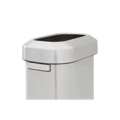 Refine Stainless Steel Indoor Trash Can with Open Lid, 15 Gallon, Silver (2147581)<Rubbermaid Hot