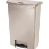 Slim Jim Resin Front Step-On Trash Can with Built-In Wheels, 24 Gallons (1883552)<Rubbermaid Online