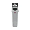 Slim Jim Single-Stream Recycling Station, 23 Gallon, Gray/Black (2185053)<Rubbermaid Best