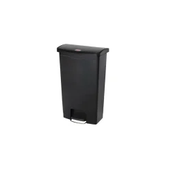 Slim Jim Step-On Plastic Step Trash Can, 18 Gallon, Black (1883613)<Rubbermaid Online