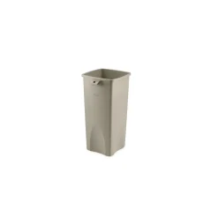 Untouchable Indoor, Outdoor Trash Can w/ no Lid, Beige Resin, 23 Gal. (FG356988BEIG)<Rubbermaid Discount