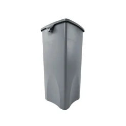 Untouchable Indoor/Outdoor Trash Can, Gray Resin, 23 Gal. (FG356988GRAY)<Rubbermaid Outlet