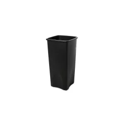 Untouchable Plastic Square Wastebasket Trash Can, 23 Gallons, Black (FG356988BLA)<Rubbermaid Sale