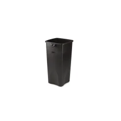 Untouchable Plastic Square Wastebasket Trash Can, 23 Gallons, Black (FG356988BLA)<Rubbermaid Sale