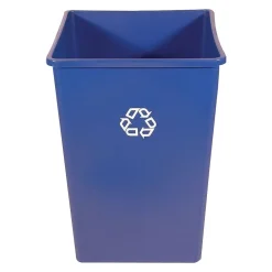 ® Untouchable® Recycling Waste Containers, Square w/PCR Content, Clue, 50 gallon<Rubbermaid Online