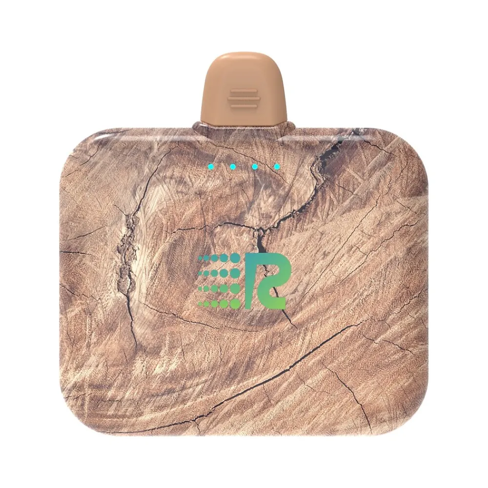 Air USB Type-C Power Bank for Most Smartphones, 2500mAh, Wood (RC25-C-G2-WOOD)<Rush Charge Sale