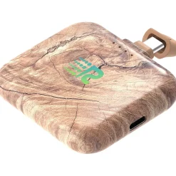 Air USB Type-C Power Bank for Most Smartphones, 2500mAh, Wood (RC25-C-G2-WOOD)<Rush Charge Sale