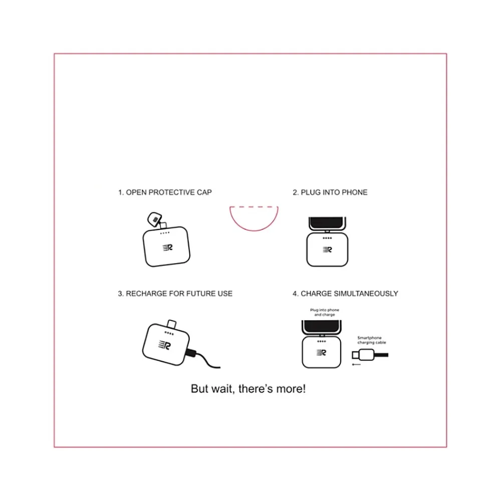 Air USB Type-C Power Bank for Most Smartphones, 2500mAh, Wood (RC25-C-G2-WOOD)<Rush Charge Sale