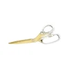 Scissors|Russell+Hazel 9" Metal Sewing/Craft Scissors, Gold/Clear (26002)
