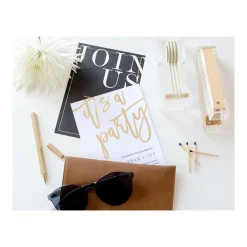 Staplers|Russell+Hazel Fashion Stapler, 20-Sheet Capacity, Gold/Clear, Each (81704R)