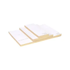 Notepads|Russell+Hazel In Due Time Notepad Set, Gold/White, 80 Sheets/Pad, 3 Pads/Pack (27619)