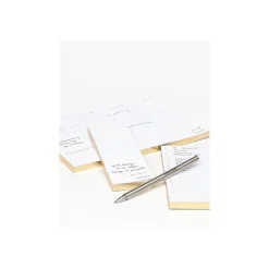 Notepads|Russell+Hazel In Due Time Notepad Set, Gold/White, 80 Sheets/Pad, 3 Pads/Pack (27619)