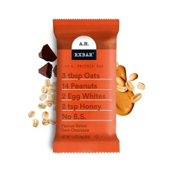 RX Bar A.M. Gluten-Free Peanut Butter Dark Chocolate Protein Bar, 1.9 oz., 12 Bars/Box (1-93908-00718)