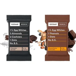 RX Bar Minis Protein Bars, Chocolate Sea Salt/Peanut Butter Chocolate, 0.9 oz., 8 Bars/Box (19390800190)