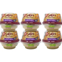 Sabra Classic Hummus with Pretzels, 4.56 Oz., 6/Pack (30080)