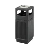 Canmeleon Indoor/Outdoor Ash Urn, Black Plastic, 15 Gal. (9474BL)<Safco Sale