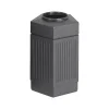 Canmeleon Indoor/Outdoor Trash Can w/Lid, Black HDPE, 30 Gal. (9485BL)<Safco Hot