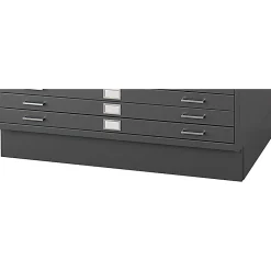File Cabinets*Safco Closed Base Flat File Cabinet, Black (4997BLR)