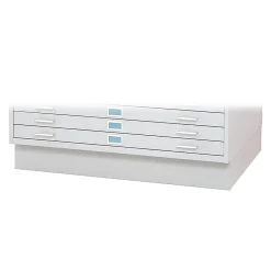File Cabinets*Safco Closed Base for Flat File Cabinet 4994, Not Assembled, White (4995WHR)