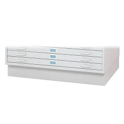 File Cabinets*Safco 2-Drawer Flat File Cabinet Base, Specialty, White (4997WHR)