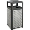 Evos Steel Ash Urn, 38 Gallon, Black/Gray (9934BL)<Safco New