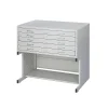 File Cabinets*Safco Facil Steel Flat File High Base, Small, Light Gray