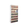 Shelving*Safco Four-Post Starter Storage Shelving, Letter, 7-Shelf, 36"W, Pebble Gray (EFL3612767SDV)